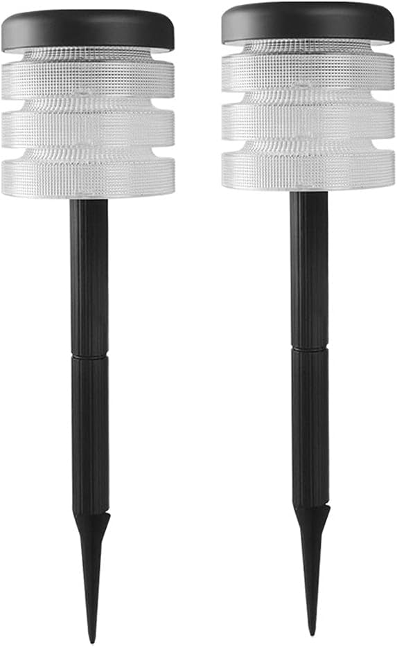 Solar Lights Outdoor 2 Pack Solar Pathway Lights Outdoor Waterproof LED Landscape Garden Lights Solar Garden Lights for Pathway Walkway Yard