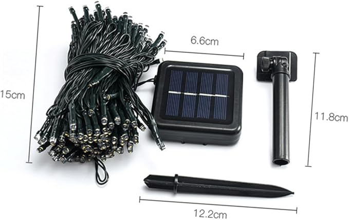 2 Sets Solar Powered LED String Lights LEDs Decorative Outdoor Garden Xmas Tree Party Patio Ambiance Lighting