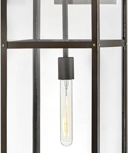 Hinkley Porter Collection One Light Extra Large Outdoor Wall Mount Lantern, Oil Rubbed Bronze