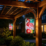 MUMTOP Flamingo Solar Lantern Outdoor Waterproof Hanging Garden Light