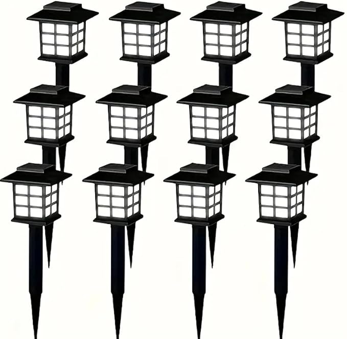 IP54 Waterproof Solar Lights Multi-Color Outdoor Lawn Lights Garden Path Holiday Decorative Lights (12 Packs of | Lumora