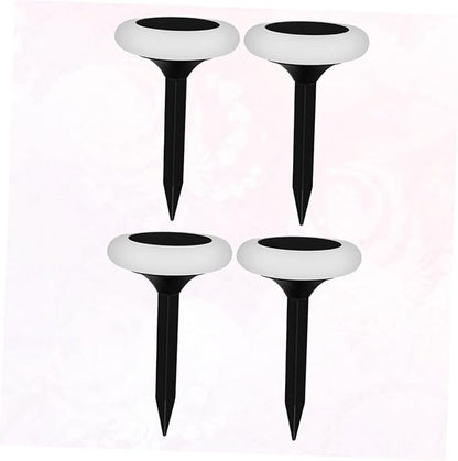 4pcs RGB Solar Ground Plug Light Garden Solar Pathway Lamp Outdoor Landscape Lighting Energy Saving Garden Lights