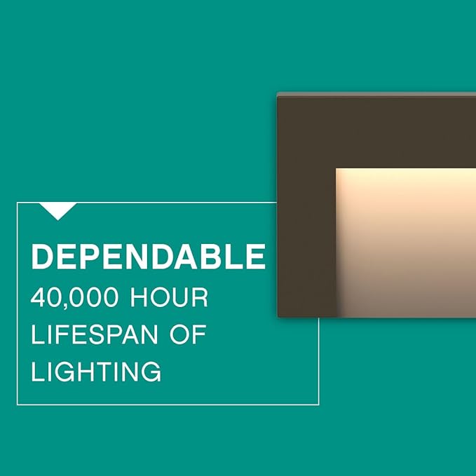 Hinkley Landscape Lighting LED Taper Deck Sconce, Horizontal, Bronze – Add Security to Outdoor Living Spaces with Ultra-Durable Deck Lights – 12-Volt, Bronze Finish, Integrated LED Engine, 1553BZ