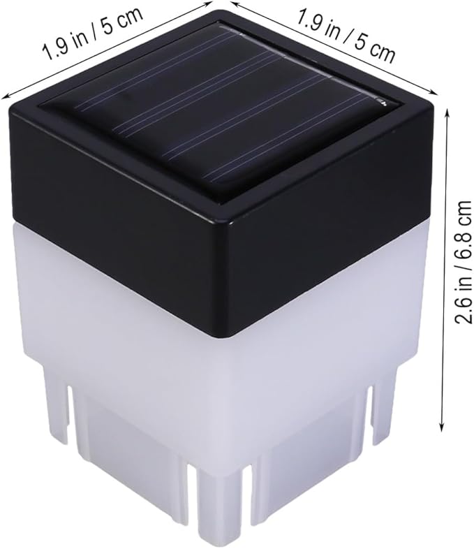 DOITOOL 1pc Solar Fence Light Landscape Lamp for Gardens Patios and Corridors Automatic Light Outdoor Decoration and Lighting