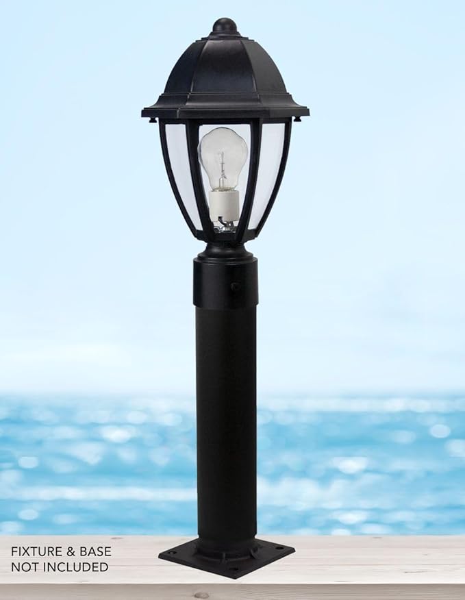 Solus 12, 24, or 36 inch Stub Post for Outdoor Lamp Fixtures – Aluminum Construction, .050" Wall Thickness – for | Lumora
