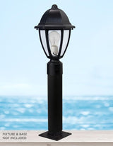 Solus 12, 24, or 36 inch Stub Post for Outdoor Lamp Fixtures – Aluminum Construction, .050" Wall Thickness – for | Lumora