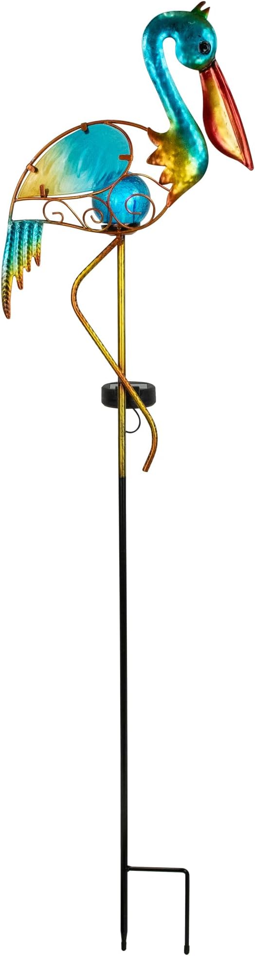Solar Lighted Pelican Outdoor Garden Stake - 37.5"