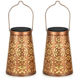 LeiDrail Butterfly Solar Lanterns, Outdoor Hanging Garden Lights, 2 Pack