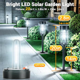 Amzarp 16 Pack Solar Garden Lights, Outdoor Bright LED Solar Pathway Lights