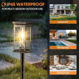 Solar Pathway Lights Outdoor Waterproof – 8 Pack Bright Solar Powered Garden Lights with Auto On/Off, IP65 LED Landscape Lighting for Walkway Patio Lawn Yard Decor
