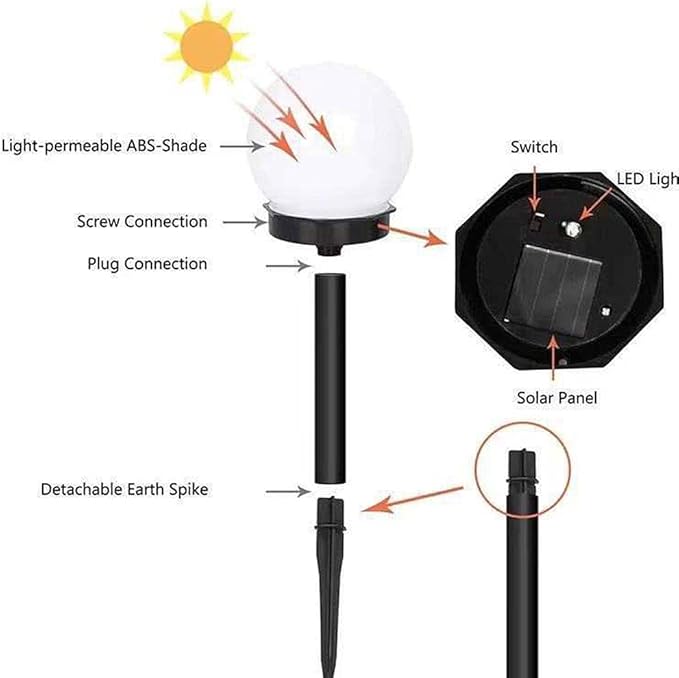 Solar Lights Outdoor 12 Pack Solar Pathway Lights Outdoor Waterproof LED Landscape Lights Solar Powered Outdoor Lights Solar Garden Lights for Pathway Walkway Yard