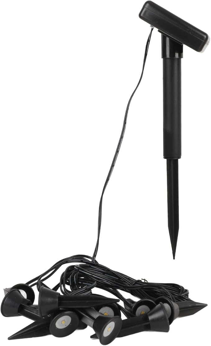 Marhynchus Solar Pathway Lights Landscape Decorative Solar Garden Stake Lights Driveway Patio Yard Deck (Warm Light)