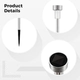 12-Pack Solar Pathway Lights, Stainless Steel Led Tube Lamps For Outdoor Landscape, 29.5 X 4.5 Cm, Ip33 Rated, Auto | Lumora