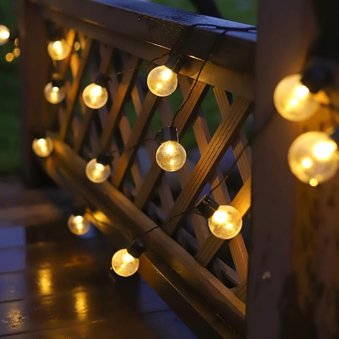 Generic Outdoor String Lights,56 Feet Patio Lights with 50 Edison Plastic Bulbs,Solor Outdoor Waterproof String Lights,Lights for Outside Patio Backyard Porch Balcony Party Decor, Warm White