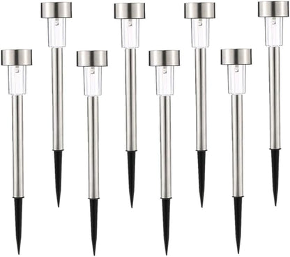 Ulalaza 8Pcs Solar Outdoor Lights Waterproof Landscape Lights for Yard Driveway Lawn Pathway (Warm White)