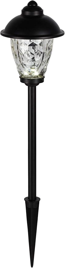 John Timberland Concord 18" High Country Traditional Outdoor Landscape Path Light Porch House Exterior Outside Low Voltage LED Bulb Weatherproof Black Finish Metal Clear Glass Shade Front Door
