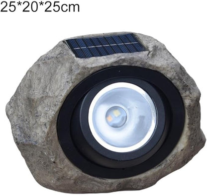 IP65 Waterproof Solar Stone Light for Garden Pathway and Patio Outdoor Lighting Featuring Solar Powered LED and Two Adjustable Lighting Modes