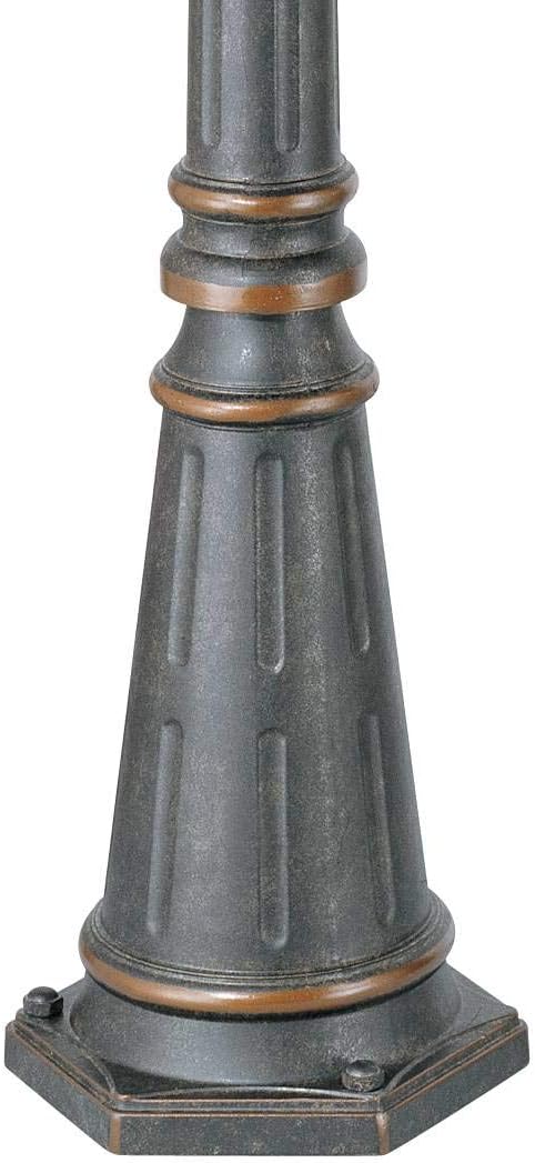 John Timberland Hepworth Traditional Outdoor Light Post and Cap Base Veranda Bronze 76 3/4" Accessory for Post | Lumora