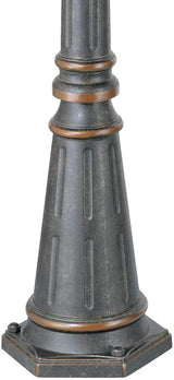 John Timberland Hepworth Traditional Outdoor Light Post and Cap Base Veranda Bronze 76 3/4" Accessory for Post | Lumora