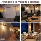 Outdoor Wall Lantern, 12 Inch Waterproof Exterior Light Fixture.