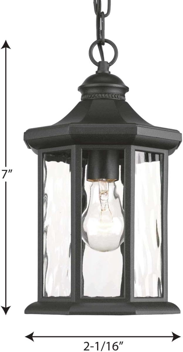 Progress Lighting P6529-31 Edition 1 Light Hanging Lantern, 7" , Black