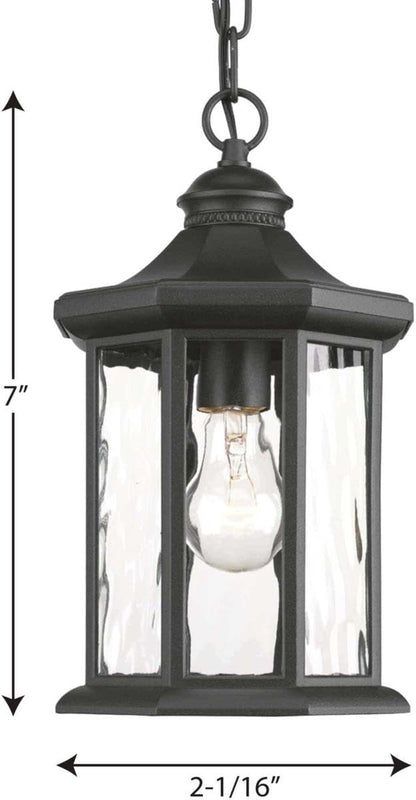Progress Lighting P6529-31 Edition 1 Light Hanging Lantern, 7" , Black