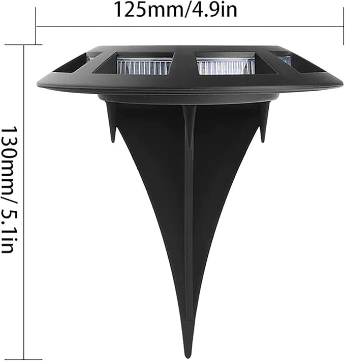 Solar Ground Lights Outdoor Waterproof 2 Pack Solar Lights Outdoor Pathway Garden Decorative Light Landscape | Lumora