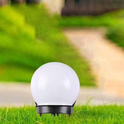 Solar Garden Lights, LED Solar Powered Globe Lights, White, Plastic, Waterproof, Outdoor Use Only