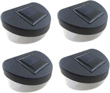 4pcs Solar Outdoor Garden Light Led Fence Light Led Black Shell White for Pathway Garage Porch and Wall Decoration | Lumora
