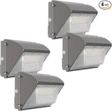 WYZM 4Pack 120W LED Wall Pack Lights with Dusk-to-Dawn Sensor, 21000LM Bright Wall Mount Outdoor Light 5000K | Lumora