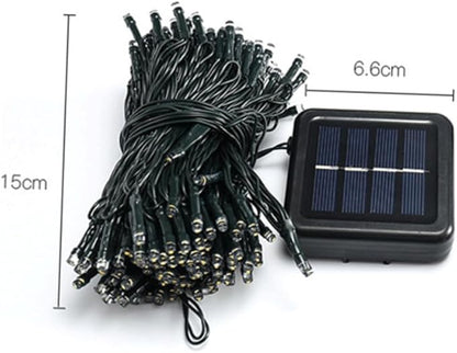 Solar LED String Lights LEDs Warm White Solar-Powered Outdoor Decorative Lighting for Garden Patio Lawn Festive Ambiance