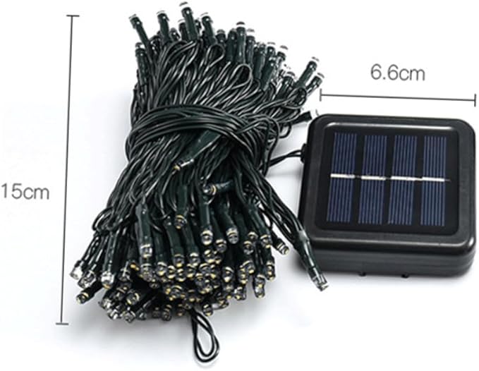 Solar Powered LED String Lights Warm White Beads Decorative Outdoor Garden Patio Lawn Fairy Lighting for Wedding | Lumora