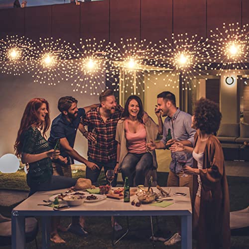 SHUKAN 4 Pack 800 LED Starburst Sphere Lights,Firework Light Remote Control