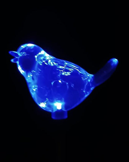 Starry Illuminate 3 PCS Solar Color Changing Style Garden Stake Light Pathway Stake Light (Bird)