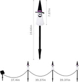 LIGHTSHINE 3PCS Ghost Solar Halloween Decorations, Solar Landscape Pathway Lights, Garden Stakes Light, Outdoor | Lumora