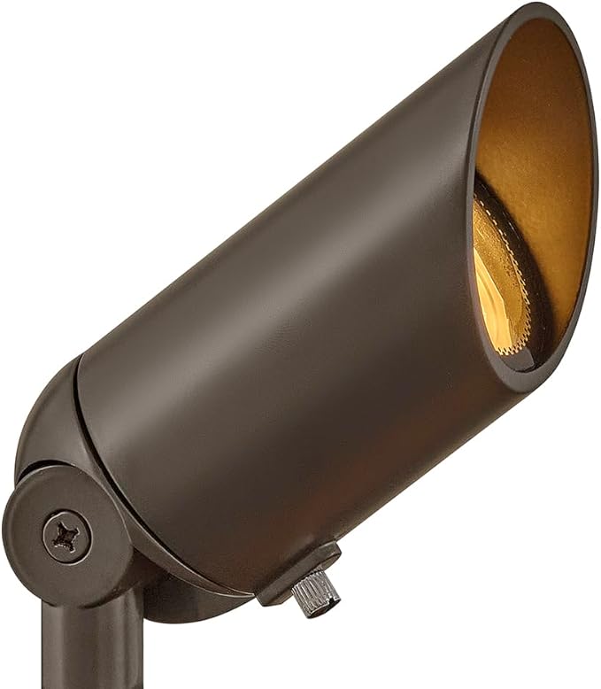 Hinkley Landscape Lighting 1536BZ Spot Light - MR16 LED Bulb Required, 50w, Bronze Clear Lens