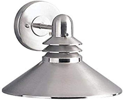Kichler 9044NI Grenoble Indoor/Outdoor Wall 1-Light, Brushed Nickel