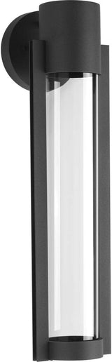 Progress Lighting Z-1030 LED Collection 1-Light Clear Glass Modern Outdoor Medium Wall Lantern Light Textured | Lumora