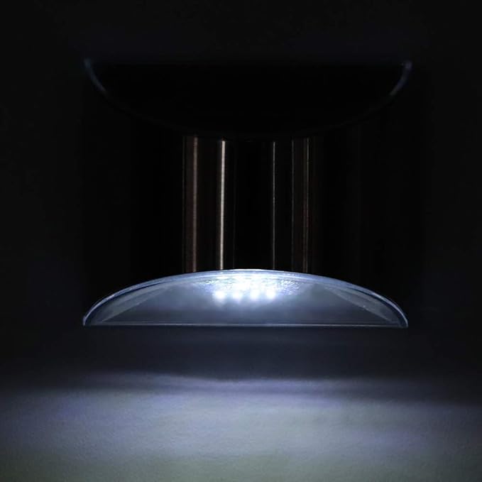 Restokki Solar Deck Lights, Solar Lights for Fence, Stainless Steel Solar Fence Security - Outdoor Path Light | Lumora