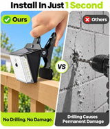 Clip on Solar Lights Outdoor, Motion Sensor Fence Lights