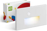 ASD LED Recessed Step Light Fixture, Outdoor & Indoor Stair Tread Lighting | 3CCT, Motion Sensor, Waterproof, ETL | Lumora