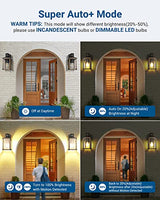 DEWENWILS Motion Sensor Outdoor Wall Lights, Dusk to Dawn Farmhouse Light