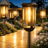 Tenmiro Solar Pathway Lights Outdoor 8 Pack, Bright Solar Garden Lights