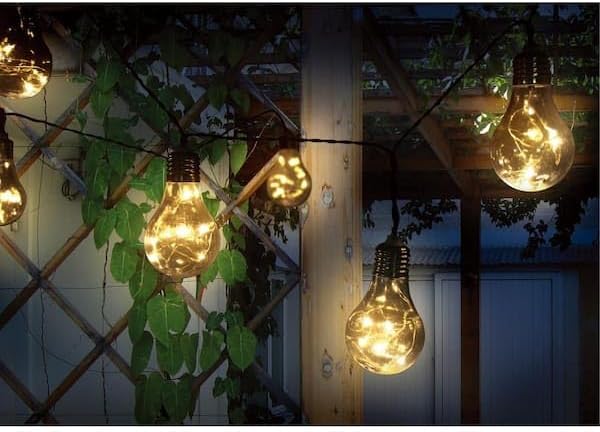 Ceybo Solar Powered Outdoor String Lights — Style Warm White LED, Weather-Resistant