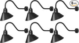 10-Inch Vintage Outdoor Gooseneck Barn Light with Extended Arm Design – Ideal for Illuminating Outdoor Store Signs | Lumora