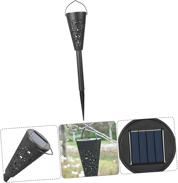 Solar Garden Path Lights Outdoor Waterproof Lawn Lights Warm White Solar Yard Lamppost for Patio Backyard Lawn Decor