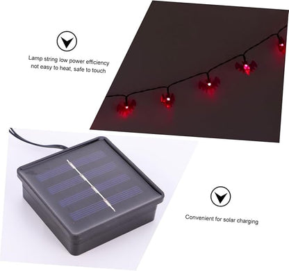 NOLITOY 5m Solar Decorative String Lights for Halloween Outdoor Lamp Strings Hours Warm Light for Parties and Creative Layouts