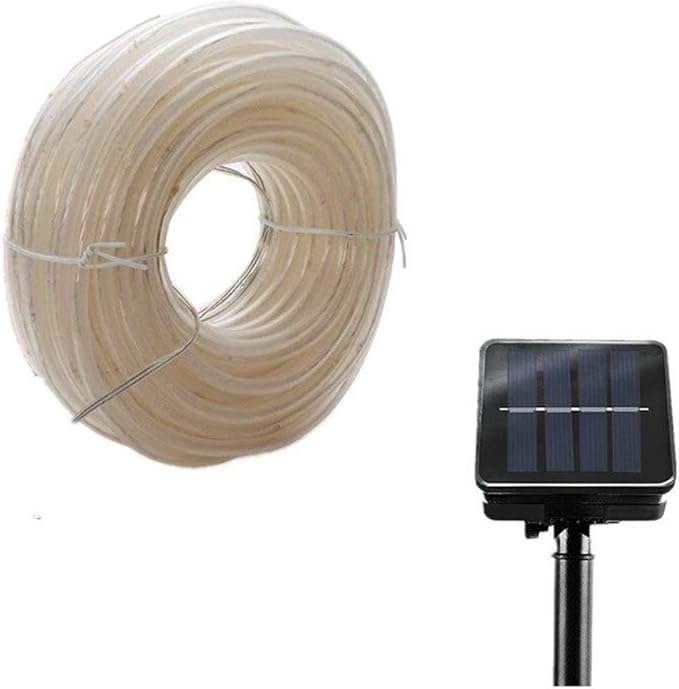 Solar String Lights, Solar Rope Lights, 23FT 8 Modes 50 LED Outdoor Lighting Rope, Waterproof Copper Wire Rope String Light for Outdoor Indoor Home Garden Patio Parties(Multi-Color)