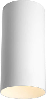 Progress Lighting 6-Inch Cylinder Outdoor Ceiling Light, 1-Light Modern Flush Mount Ceiling Light Fixture, Interior | Lumora