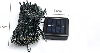 COHEALI 100LED Waterproof Solar String Lights 10M Outdoor Decorative LED Lamp Energy Saving Easy Installation Suitable for Outdoor Decor